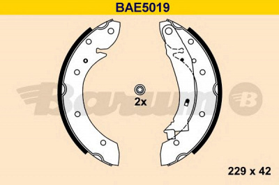 BARUM bae5019 -  Комплект тормозных колодок