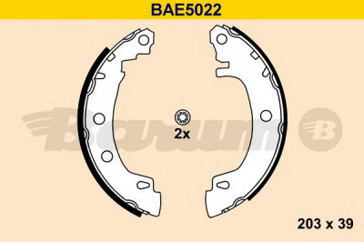 BARUM bae5022 -  Комплект тормозных колодок