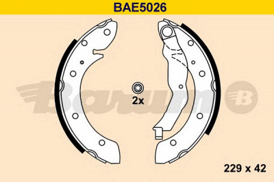 BARUM bae5026 -  Комплект тормозных колодок