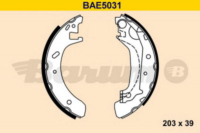 BARUM bae5031 -  Комплект тормозных колодок