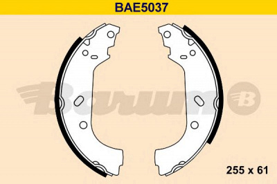 BARUM bae5037 -  Комплект тормозных колодок