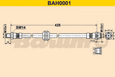 BARUM bah0001 -  Тормозной шланг