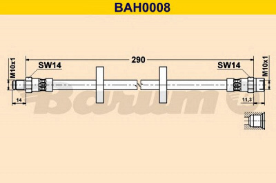 BARUM bah0008 -  Тормозной шланг