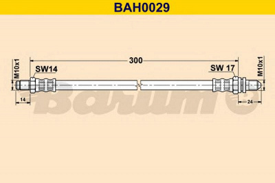 BARUM bah0029 -  Тормозной шланг