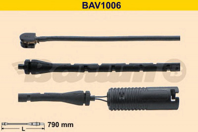 BARUM bav1006 -  Сигнализатор, износ тормозных колодок