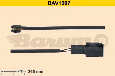 BARUM bav1007 -  Сигнализатор, износ тормозных колодок