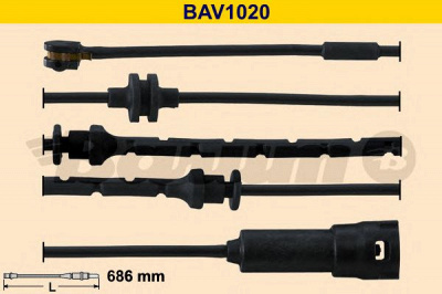 BARUM bav1020 -  Сигнализатор, износ тормозных колодок
