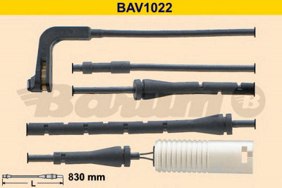 BARUM bav1022 -  Сигнализатор, износ тормозных колодок