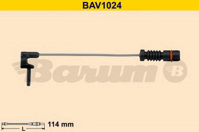 BARUM bav1024 -  Сигнализатор, износ тормозных колодок
