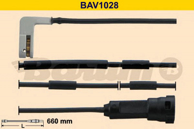 BARUM bav1028 -  Сигнализатор, износ тормозных колодок