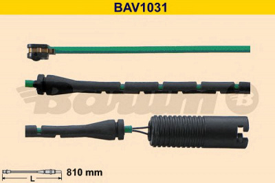 BARUM bav1031 -  Сигнализатор, износ тормозных колодок