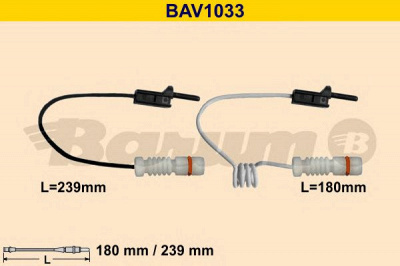 BARUM bav1033 -  Сигнализатор, износ тормозных колодок