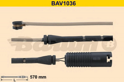 BARUM bav1036 -  Сигнализатор, износ тормозных колодок