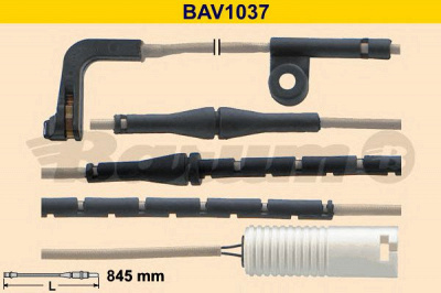 BARUM bav1037 -  Сигнализатор, износ тормозных колодок