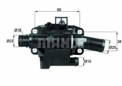 BEHR th4183 -  Термостат, охлаждающая жидкость