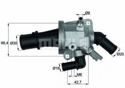 BEHR ti15388 -  Термостат, охлаждающая жидкость