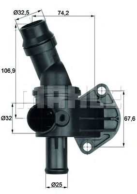 BEHR ti887 -  Термостат, охлаждающая жидкость