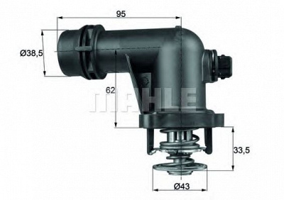 BEHR tm15105 -  Термостат, охлаждающая жидкость