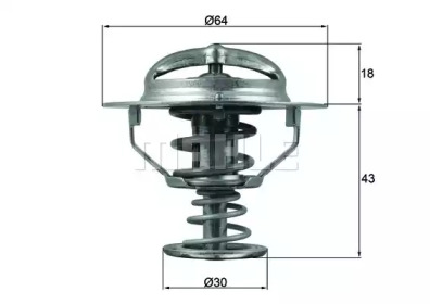 BEHR tx11482d -  Термостат, охлаждающая жидкость