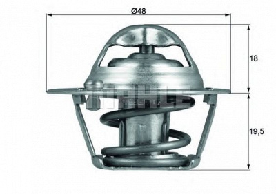 BEHR tx12174d -  Термостат, охлаждающая жидкость
