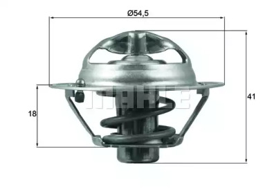 BEHR tx16282d -  Термостат, охлаждающая жидкость