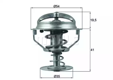 BEHR tx16482d -  Термостат, охлаждающая жидкость