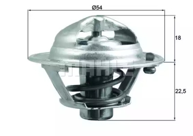 BEHR tx16685d -  Термостат, охлаждающая жидкость