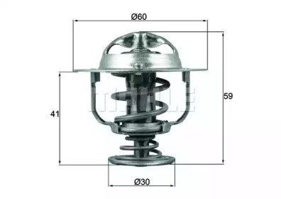 BEHR tx17782d -  Термостат, охлаждающая жидкость