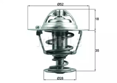 BEHR tx18478d -  Термостат, охлаждающая жидкость