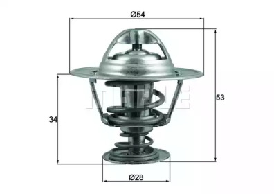 BEHR tx20388d -  Термостат, охлаждающая жидкость
