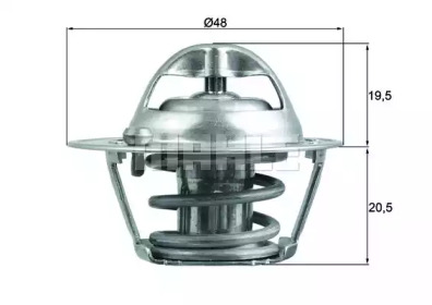 BEHR tx20482d -  Термостат, охлаждающая жидкость