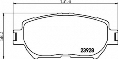 BELACO bc1620 -  Комплект тормозных колодок, дисковый тормоз