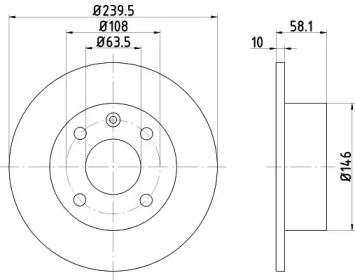BELACO bdi003 -  Тормозной диск