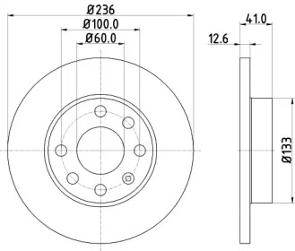BELACO bdi004 -  Тормозной диск