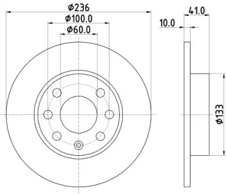BELACO bdi005 - Тормозной диск