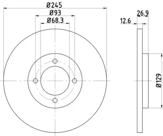 BELACO bdi007 -  Тормозной диск