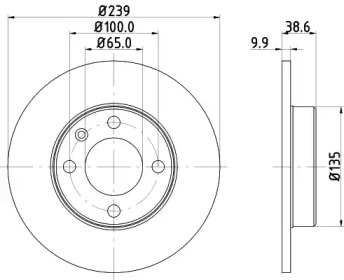 BELACO bdi008 -  Тормозной диск
