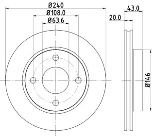 BELACO bdi013 -  Тормозной диск