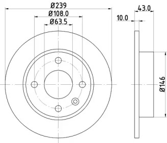 BELACO bdi014 - Тормозной диск