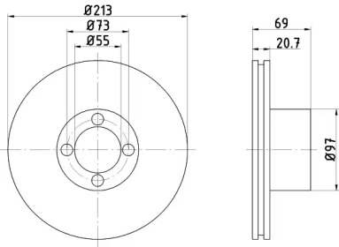 BELACO bdi018 - Тормозной диск