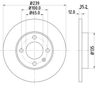 BELACO bdi021 -  Тормозной диск