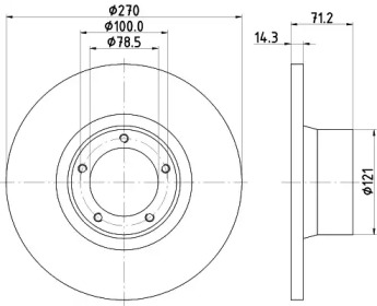 BELACO bdi028 - Тормозной диск
