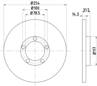 BELACO bdi029 - Тормозной диск