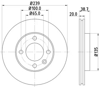 BELACO bdi035 -  Тормозной диск