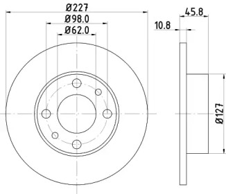 BELACO bdi041 -  Тормозной диск