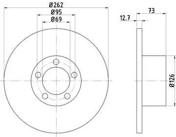 BELACO bdi045 -  Тормозной диск