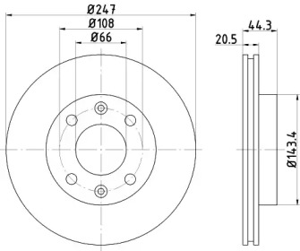 BELACO bdi046 - Тормозной диск