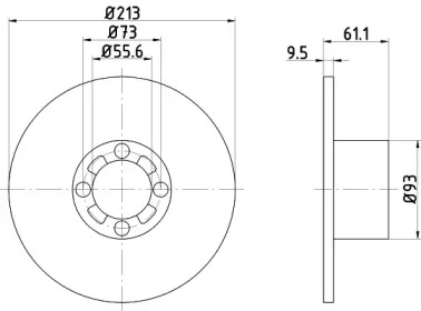 BELACO bdi050 -  Тормозной диск