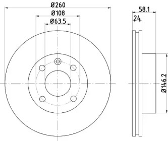 BELACO bdi052 - Тормозной диск
