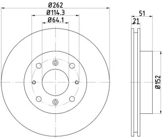 BELACO bdi061 -  Тормозной диск